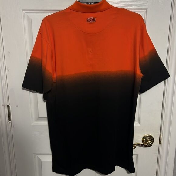 🔥🔥 OKLAHOMA STATE “OSU” COWBOYS Cotton Polo Shirt - Men Sz L - EXCELLENT - Picture 3 of 8